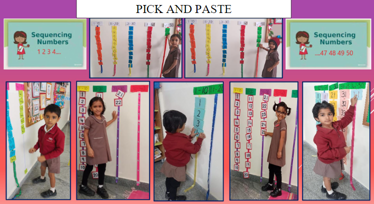 KG 1 - Pick and Paste Number Sequencing Activity 